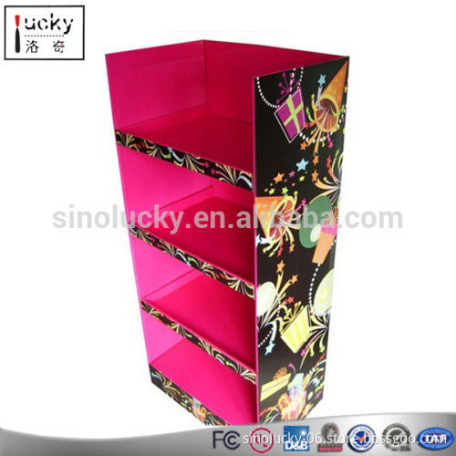 Point of Display Cardboard Magazine Display Shelf